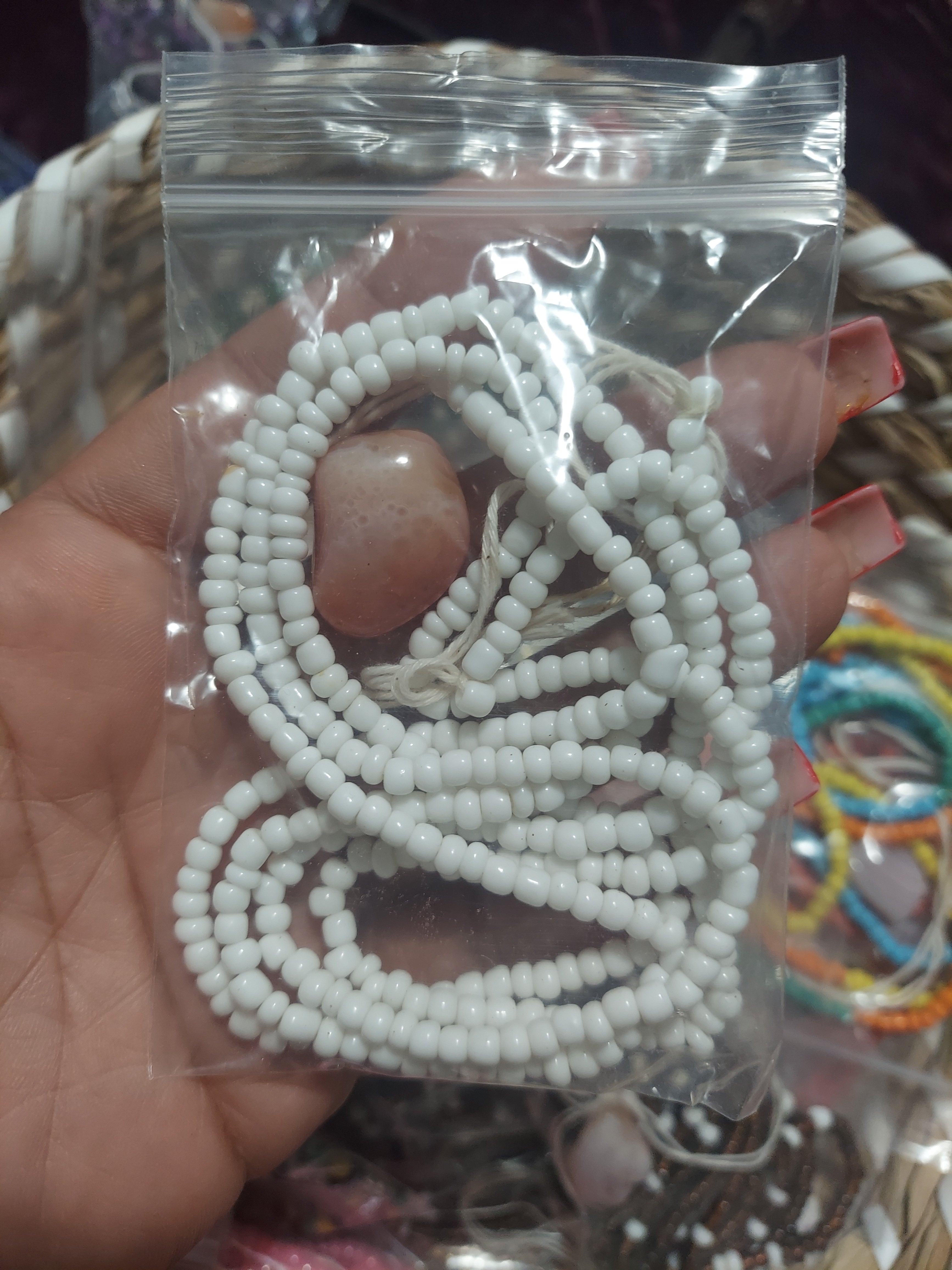 Blessed waistbeads (white)