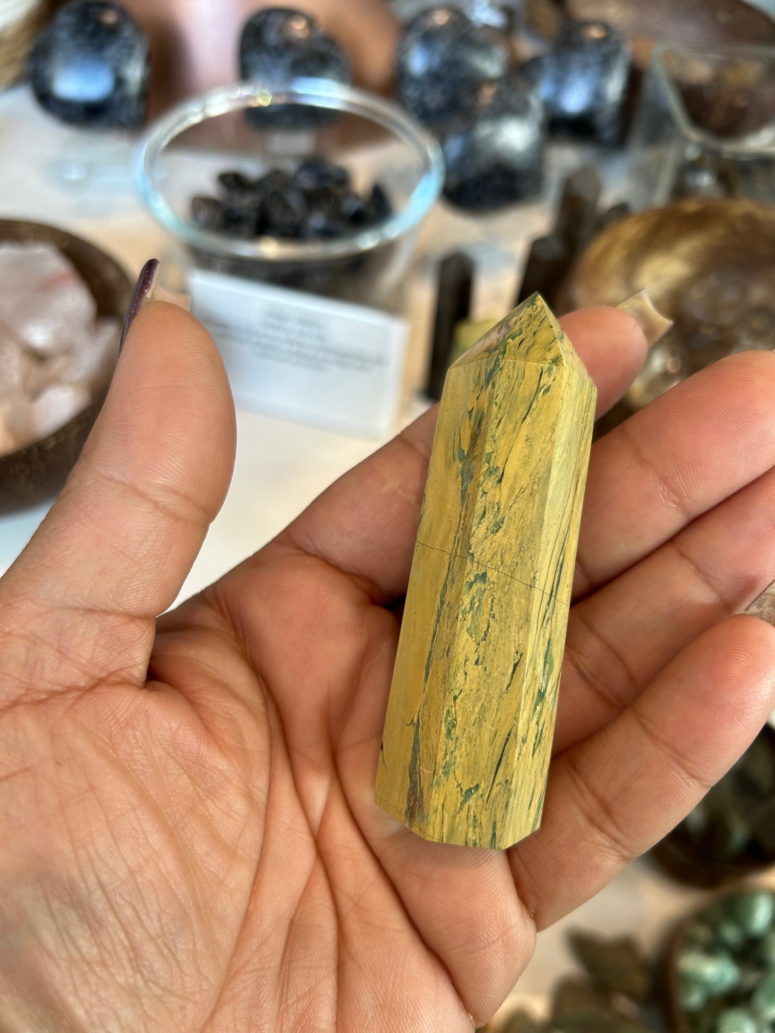 Yellow Unakite Tower