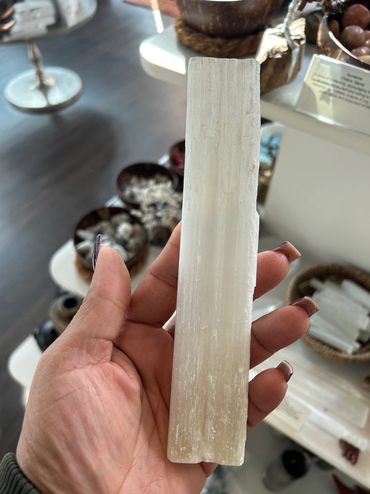 Selenite Wand Large